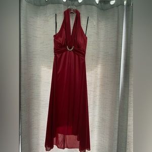 Red dress purchased from Dillards, Junior size small. Never worn
